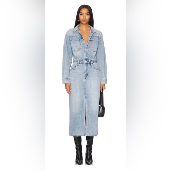 Levi's Dresses & Skirts - LEVI'S WESTERN DENIM MIDI SHIRT DRESS JEANS SIZE 33 NWT- Feeling This